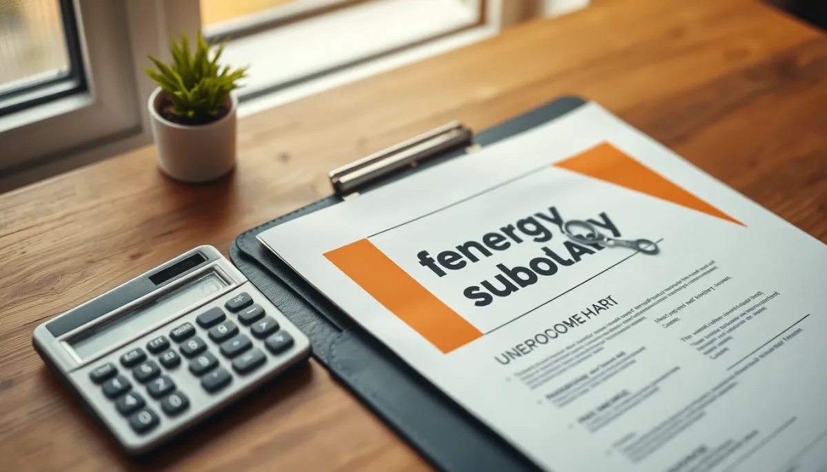 Documents administratifs et calculatrice pour estimer les aides à la rénovation énergétique des fenêtres PVC