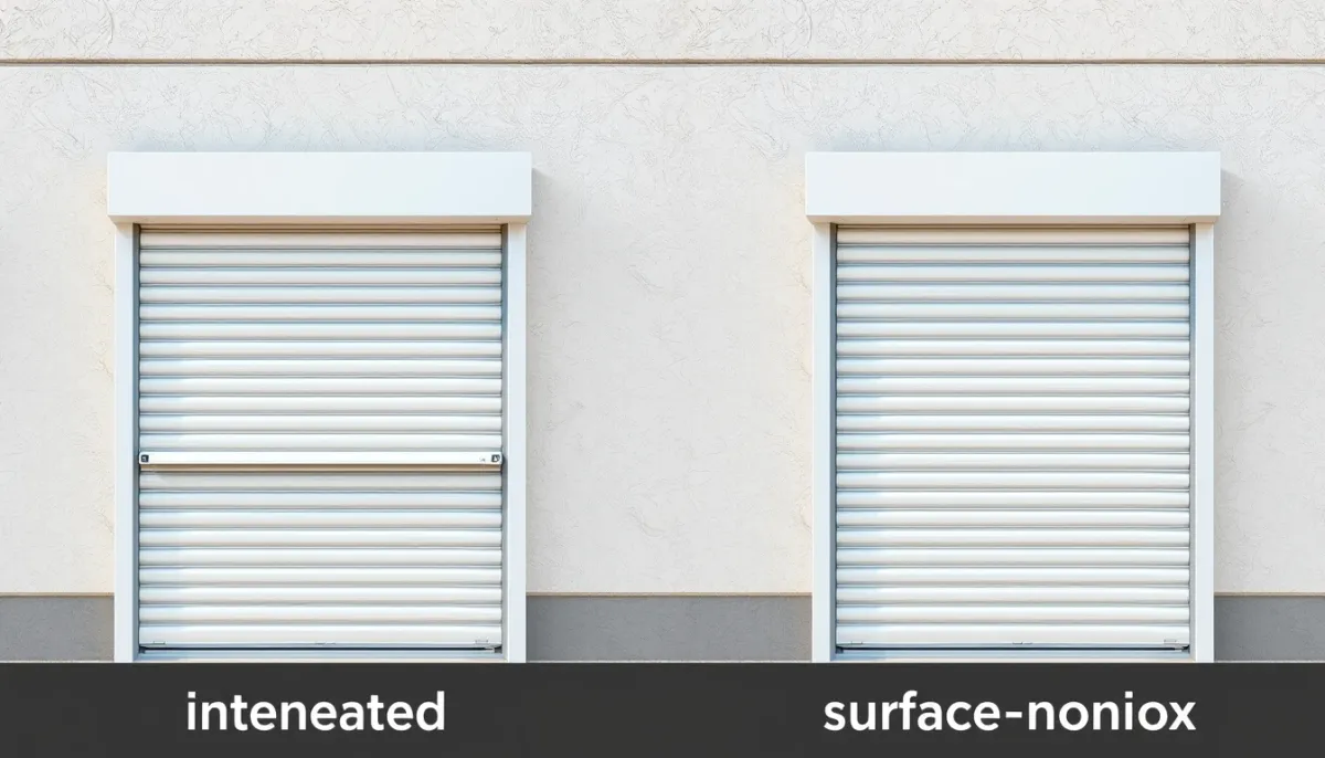 Comparaison visuelle entre coffre intégré et coffre rapporté