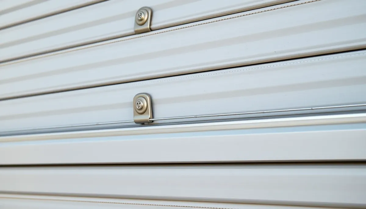 Détail de l'épaisseur et de l'isolation d'un panneau de porte de garage sectionnelle