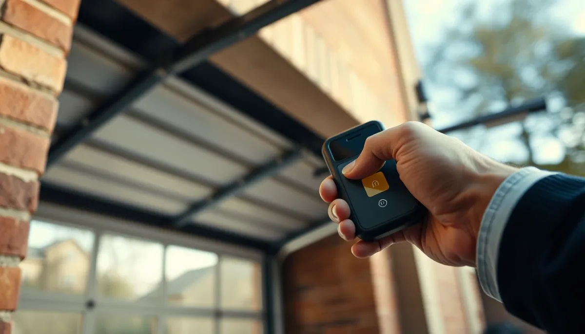 Utilisation d'une télécommande pour ouvrir une porte de garage motorisée