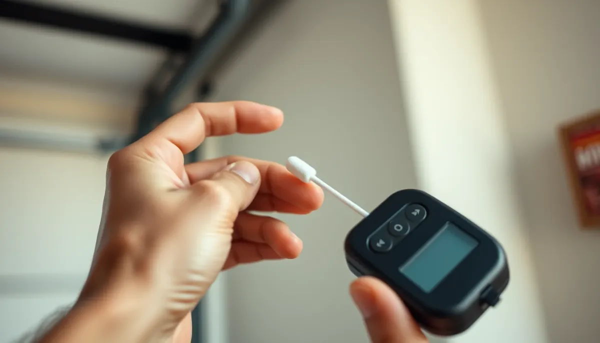Nettoyage des contacts d'une télécommande de porte de garage avec un coton-tige