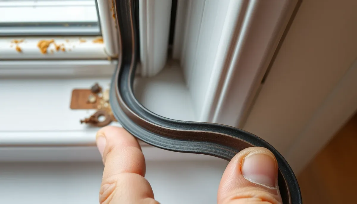 Remplacement d'un joint d'étanchéité sur une fenêtre PVC