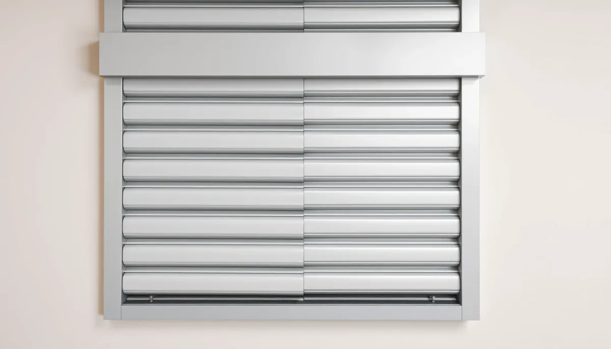 Comparaison de lames de volet roulant en PVC et en aluminium posées côte à côte